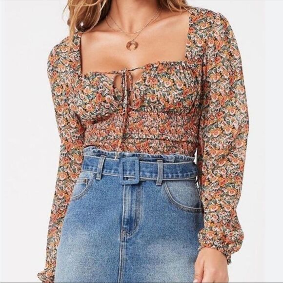 MinkPink Fleetwood Floral Chiffon Top Size Extra Small - Picture 1 of 16